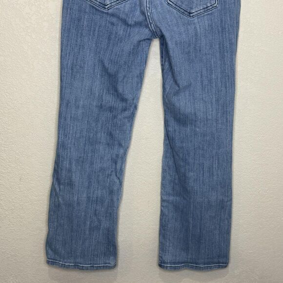 AYR Jeans The Pop 28 Blue Light Wash High Rise Straight Stretch Denim USA Made - Picture 7 of 10